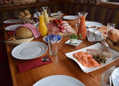 Frühstück im Sommer
